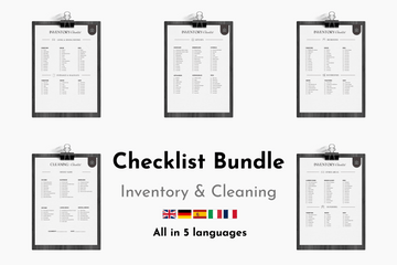 Checklist Bundle Cleaning/Inventory
